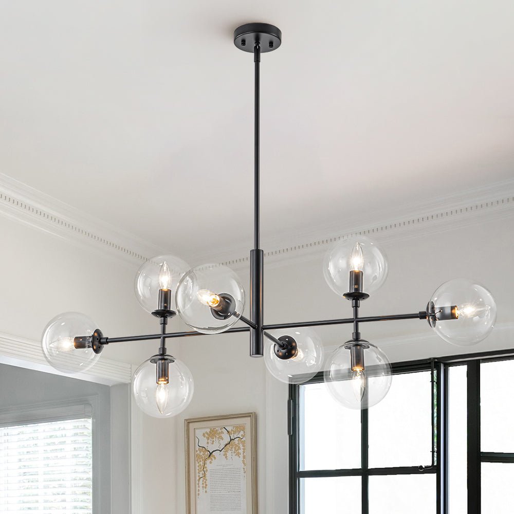 Freyza | Parla Linear Sputnik Glass Chandelier – Dining Room Living Room