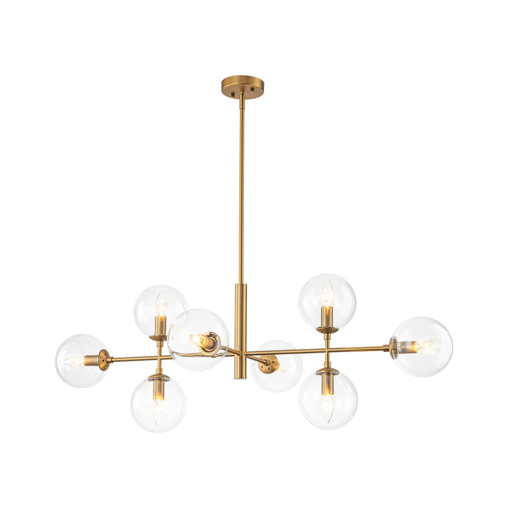 Freyza | Parla Linear Sputnik Glass Chandelier – Dining Room Living Room