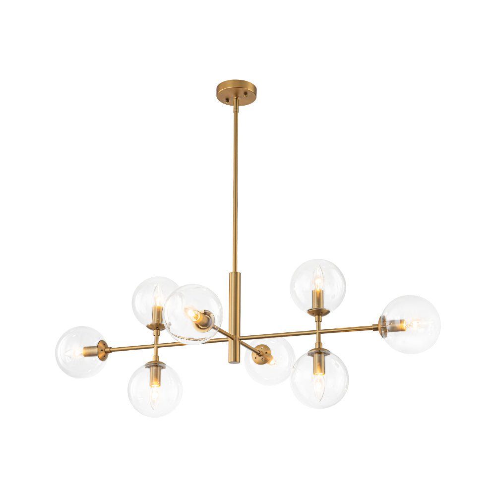 Freyza | Parla Linear Sputnik Glass Chandelier – Dining Room Living Room