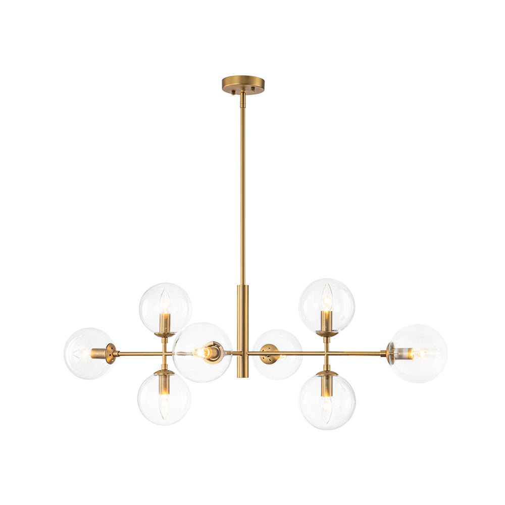 Freyza | Parla Linear Sputnik Glass Chandelier – Dining Room Living Room