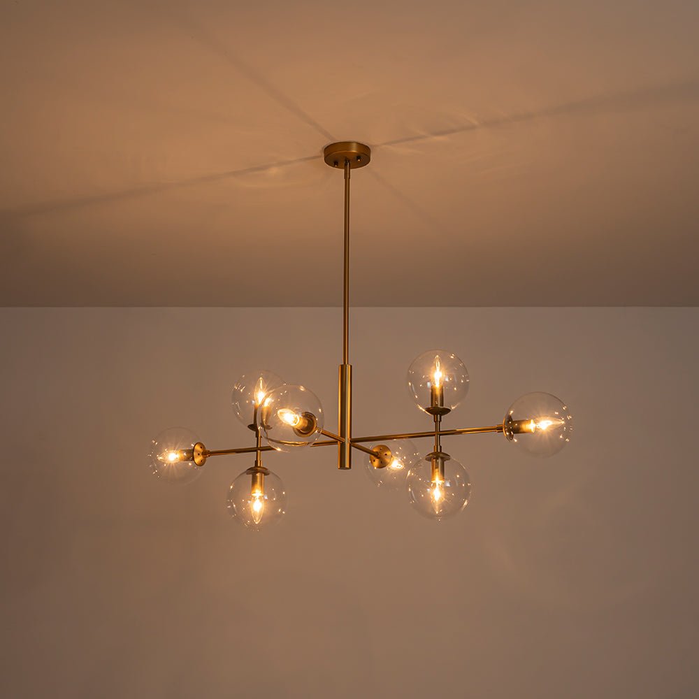 Freyza | Parla Linear Sputnik Glass Chandelier – Dining Room Living Room