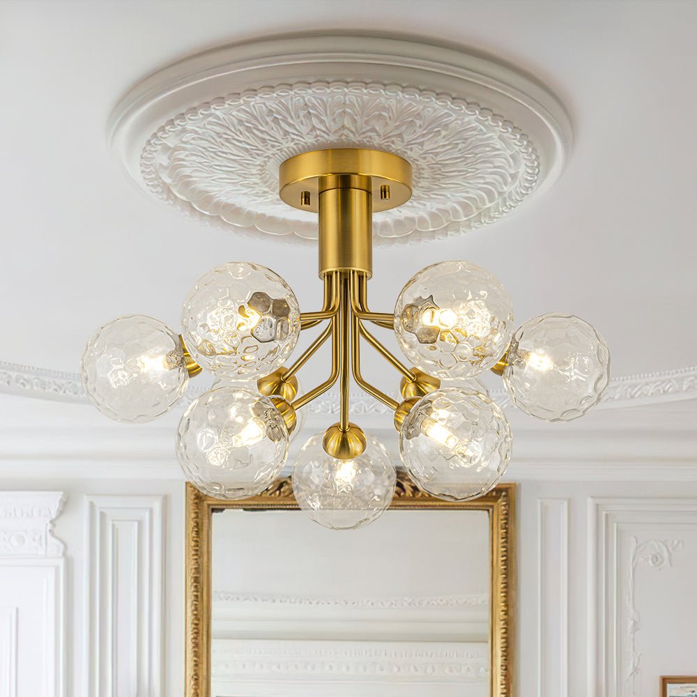 Freyza | Waegnend Bloom Water Glass Ceiling Light – Bedroom Living Room