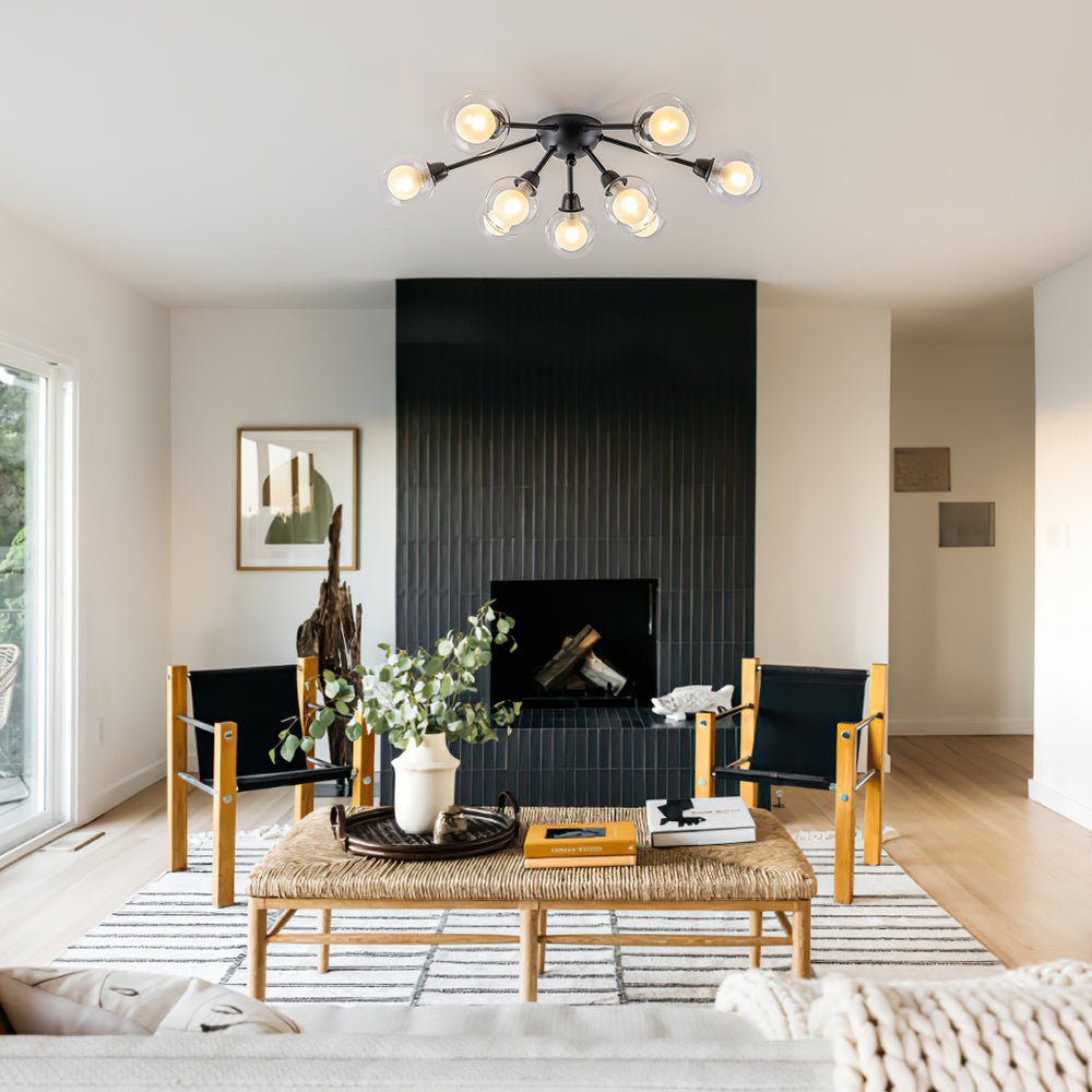 Freyza | Xenunix Layered Sputnik Glass Ceiling Light – Bedroom Living Room