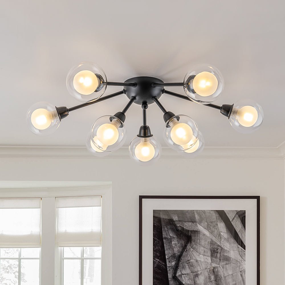 Freyza | Xenunix Layered Sputnik Glass Ceiling Light – Bedroom Living Room
