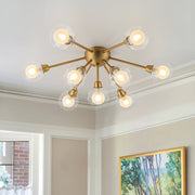 Freyza | Xenunix Layered Sputnik Glass Ceiling Light – Bedroom Living Room