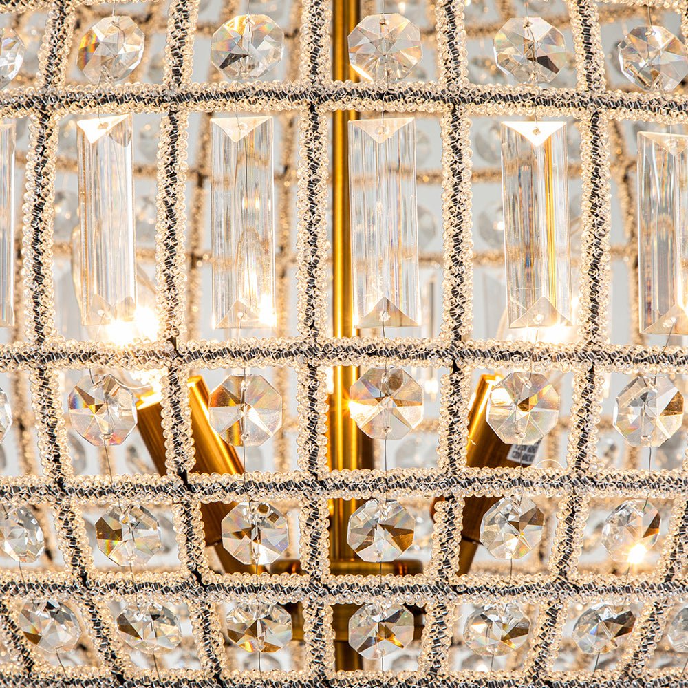 Freyza | Valira Antique Crystal Crystal Antique Chandelier – Dining Room Living Room