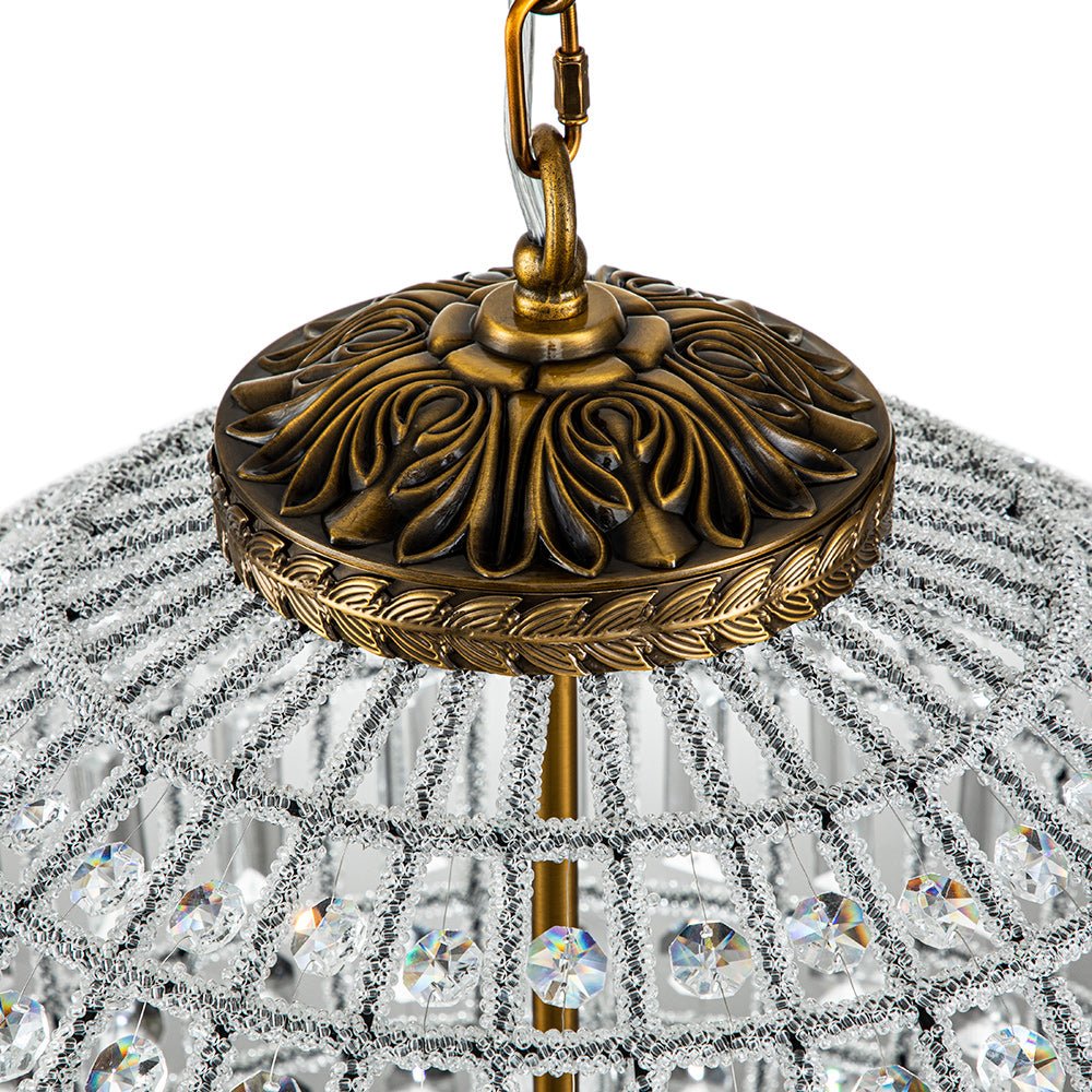 Freyza | Valira Antique Crystal Crystal Antique Chandelier – Dining Room Living Room