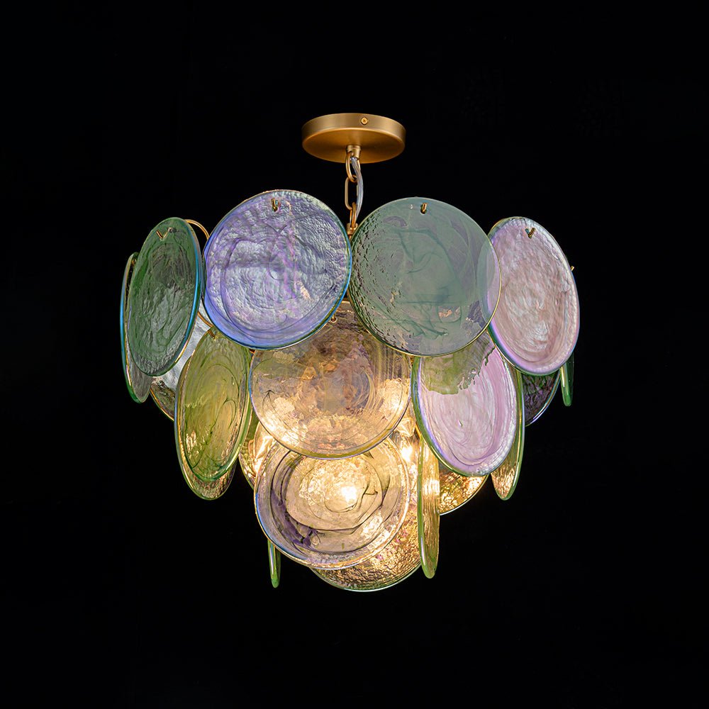 Freyza | Gloruli Art Deco Glass Chandelier – Art Deco Dining Room Living Room