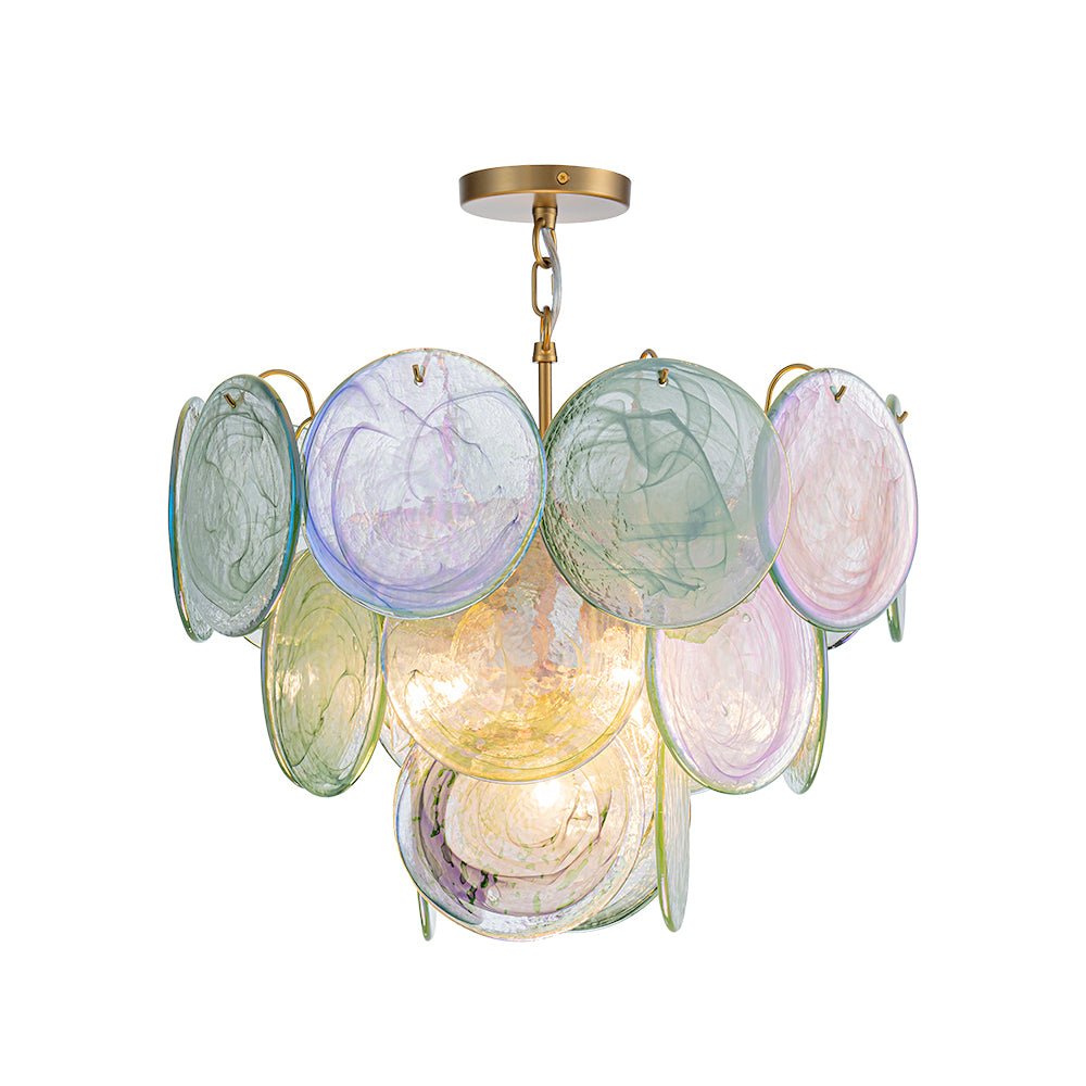 Freyza | Gloruli Art Deco Glass Chandelier – Art Deco Dining Room Living Room