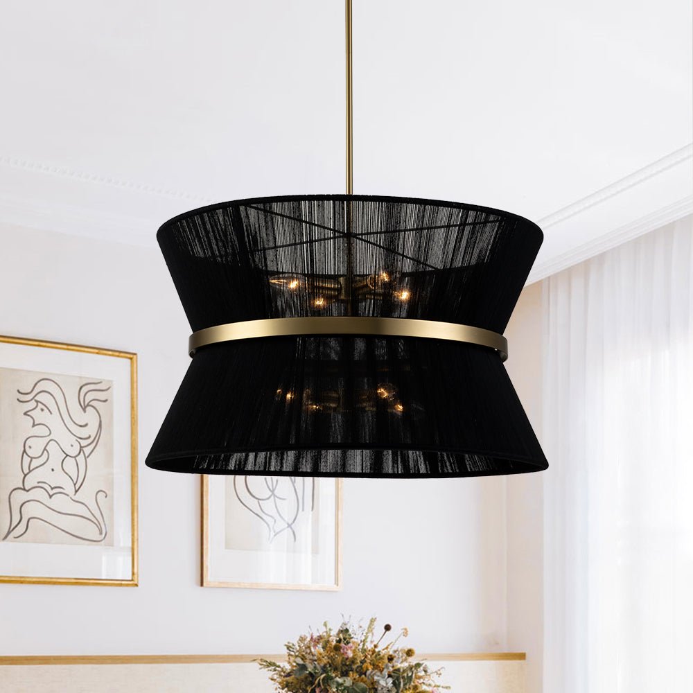 Freyza | Valina Modern Rope Chandelier – Modern Dining Room Living Room
