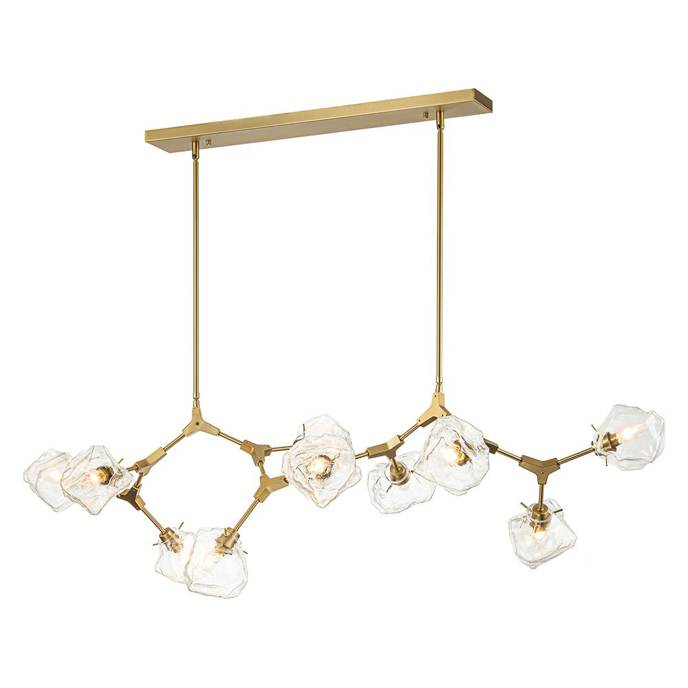 Freyza | Ostunix Branch Frozen Glass Chandelier – Dining Room Living Room