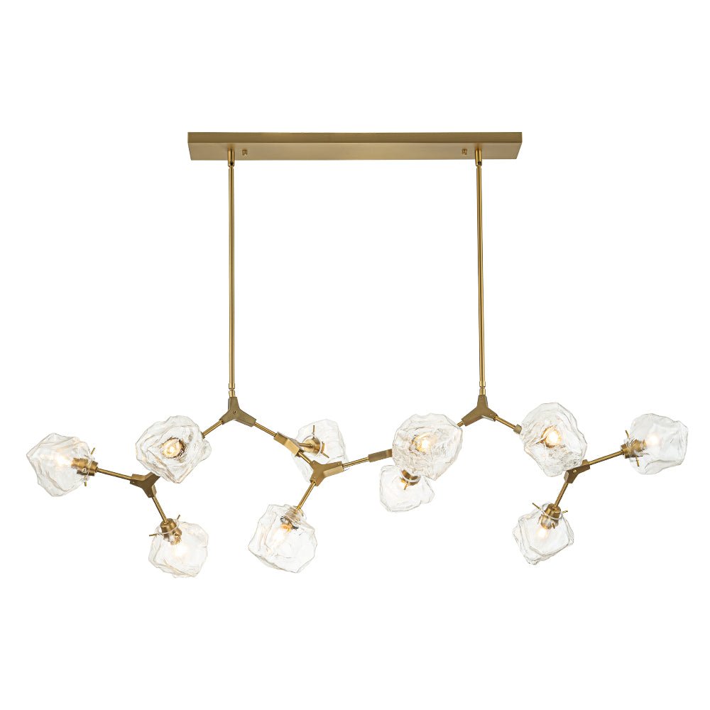 Freyza | Ostunix Branch Frozen Glass Chandelier – Dining Room Living Room