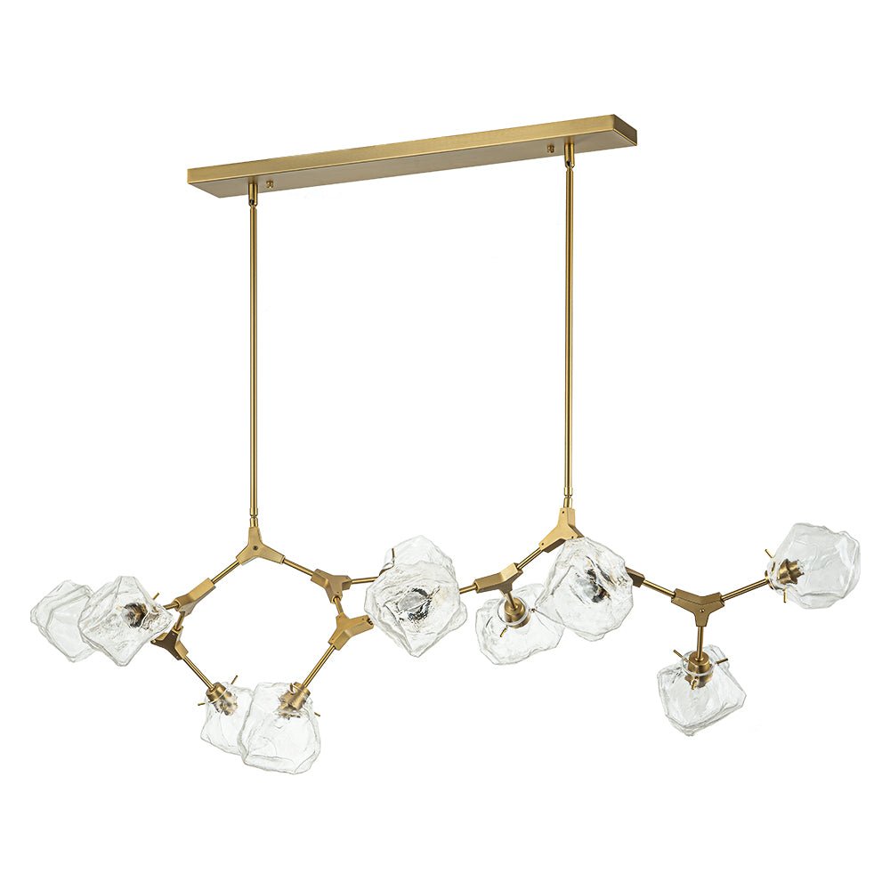 Freyza | Ostunix Branch Frozen Glass Chandelier – Dining Room Living Room