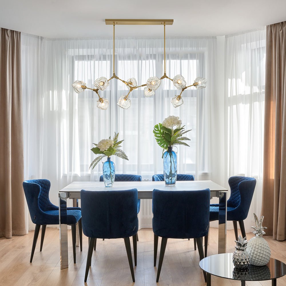 Freyza | Ostunix Branch Frozen Glass Chandelier – Dining Room Living Room