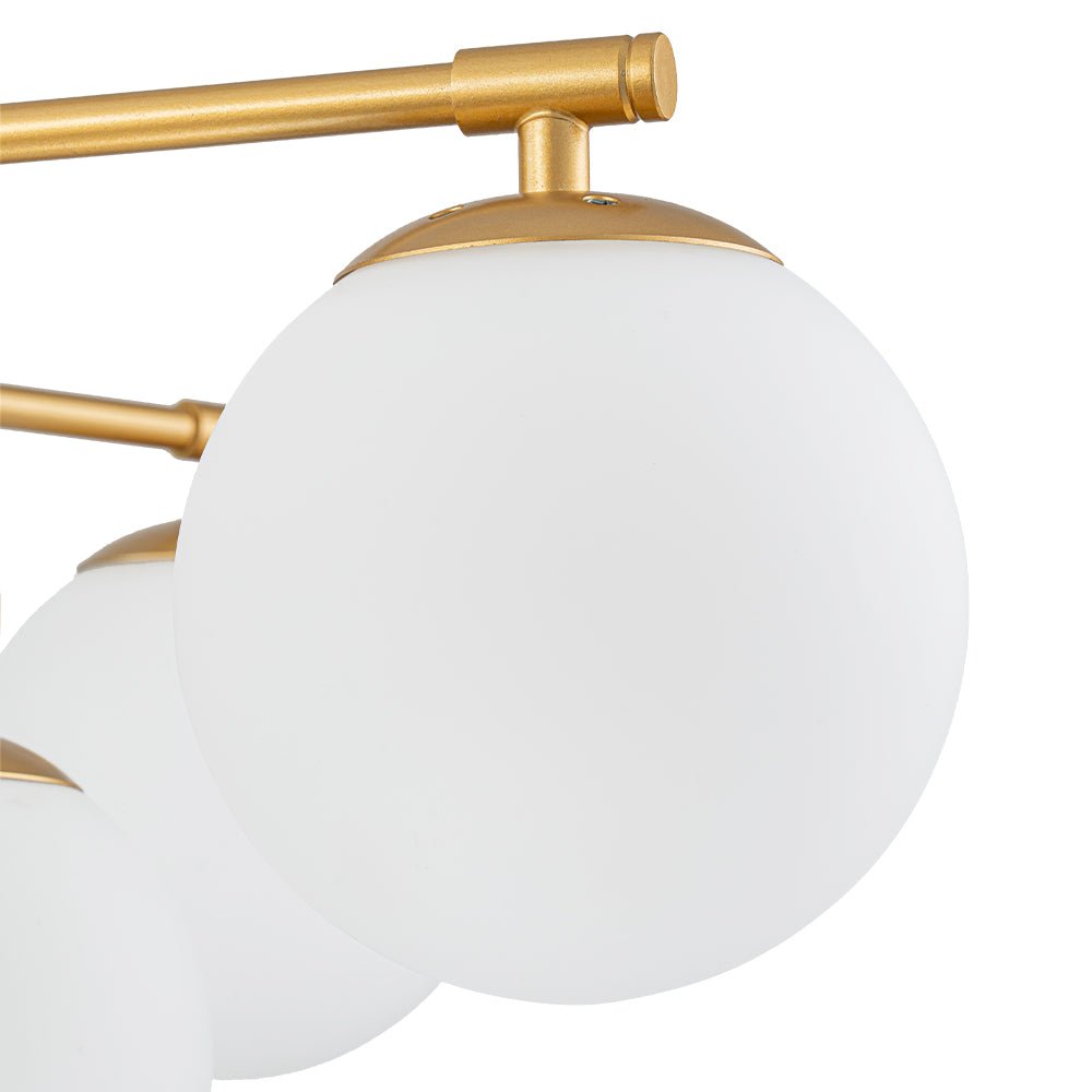 Freyza | Alvuvyt mehrstufige Blasen-Glas-Opal-Pendelleuchte – Esszimmer Wohnzimmer