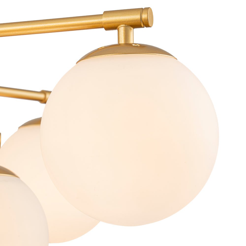 Freyza | Alvuvyt mehrstufige Blasen-Glas-Opal-Pendelleuchte – Esszimmer Wohnzimmer