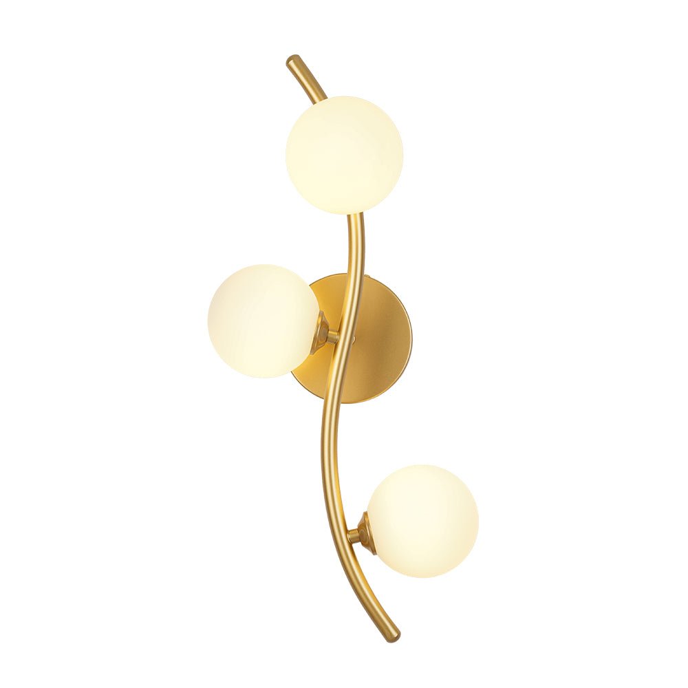 Freyza | Norduvox Frosted Globe Glass Wall Sconce – Living Room Hallway