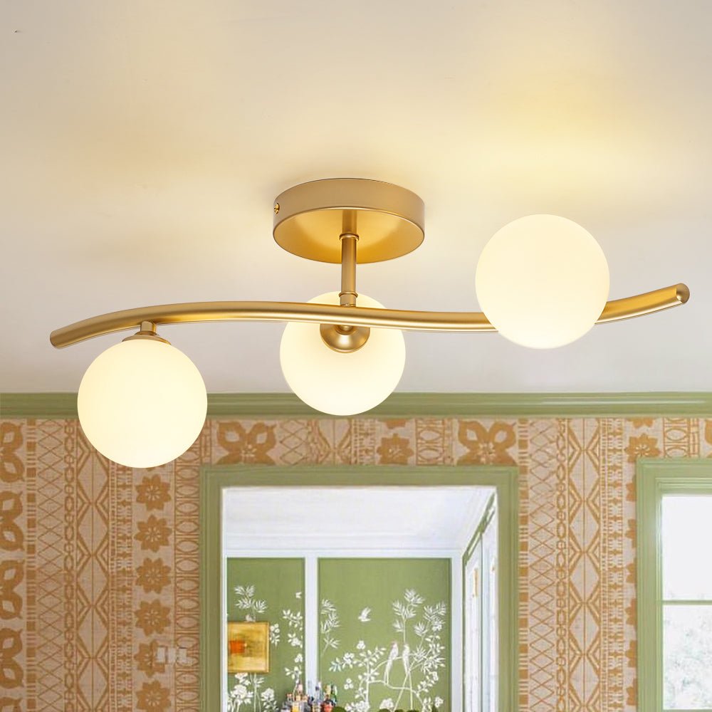 Freyza | Norduvox Frosted Globe Glass Wall Sconce – Living Room Hallway