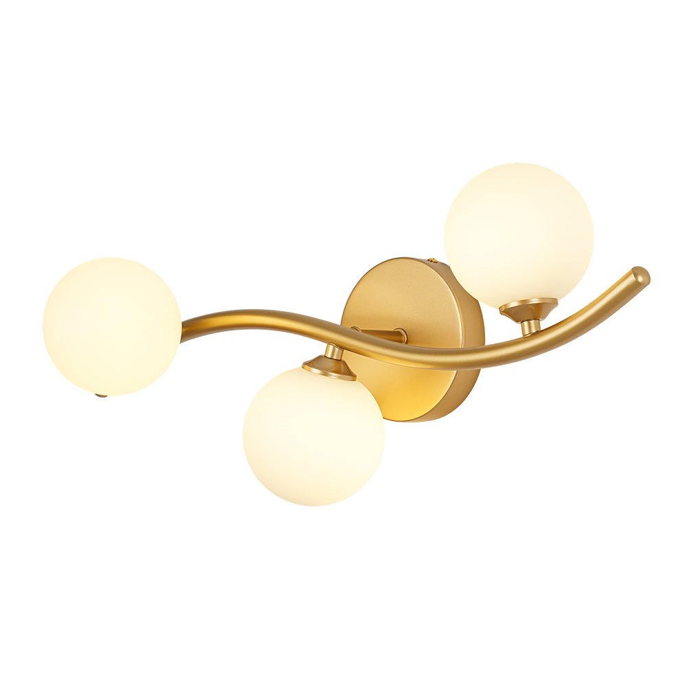 Freyza | Norduvox Frosted Globe Glass Wall Sconce – Living Room Hallway