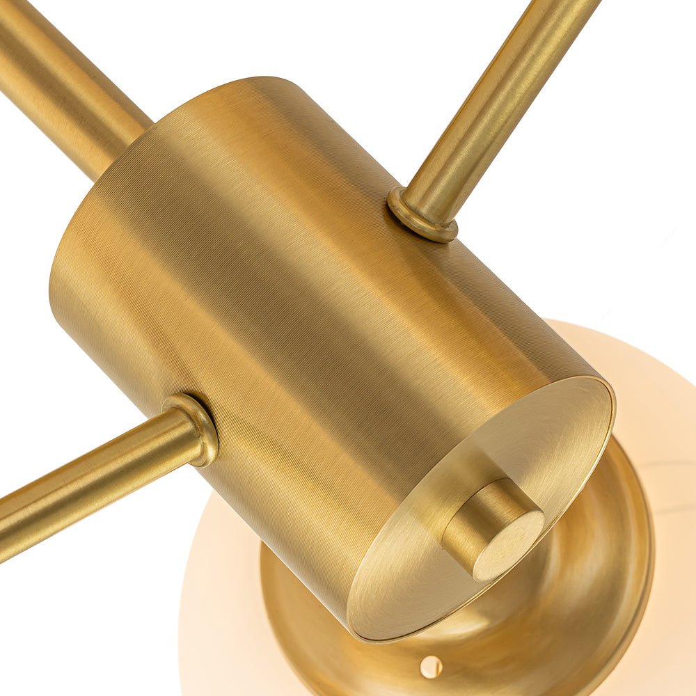 Freyza | Blikari Modern Brass Brass Glass Ceiling Light – Modern Bedroom Living Room