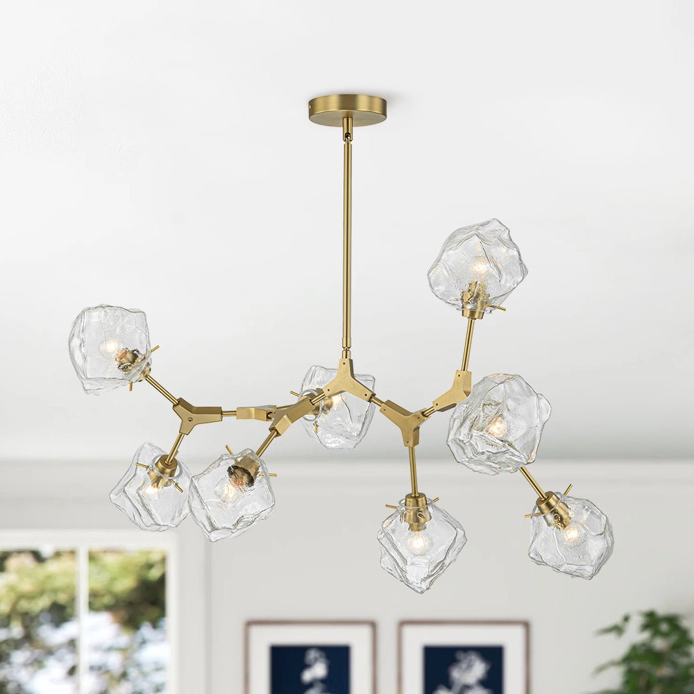 Freyza | Vatnun Organic Branch Glass Chandelier – Dining Room Living Room