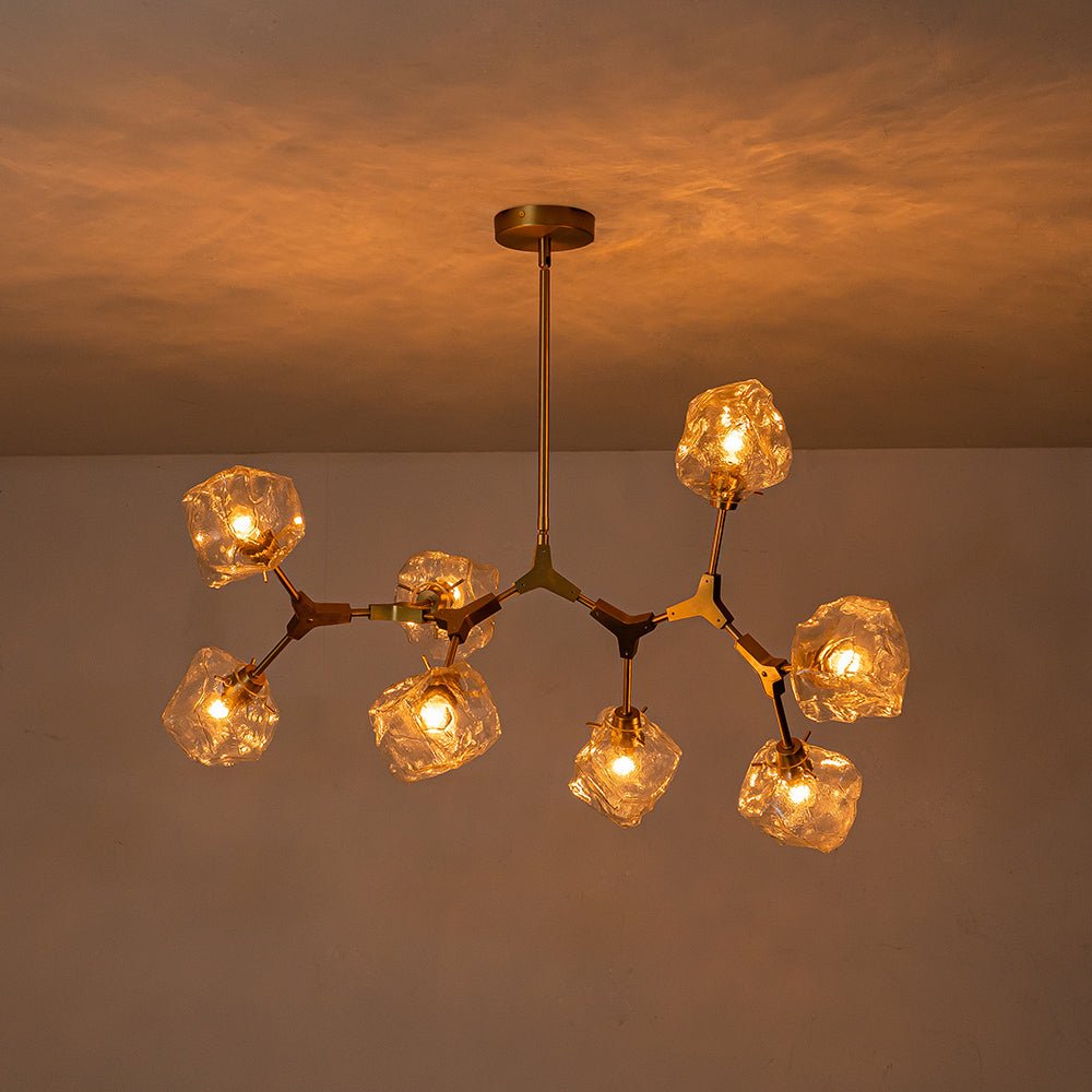 Freyza | Vatnun Organic Branch Glass Chandelier – Dining Room Living Room