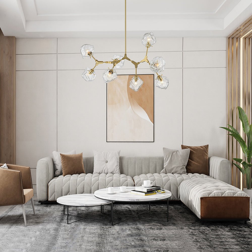 Freyza | Vatnun Organic Branch Glass Chandelier – Dining Room Living Room