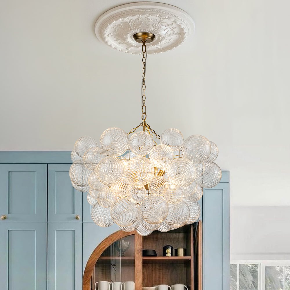Freyza | Lustre en laiton artistique Stellia Bubble – Salle à manger, salon