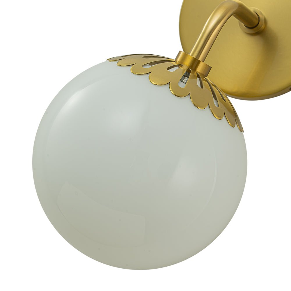 Freyza | Himinuli Daisy Opal Glass Opal Wall Sconce – Living Room Hallway