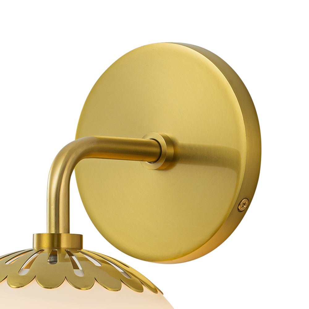 Freyza | Himinuli Daisy Opal Glass Opal Wall Sconce – Living Room Hallway