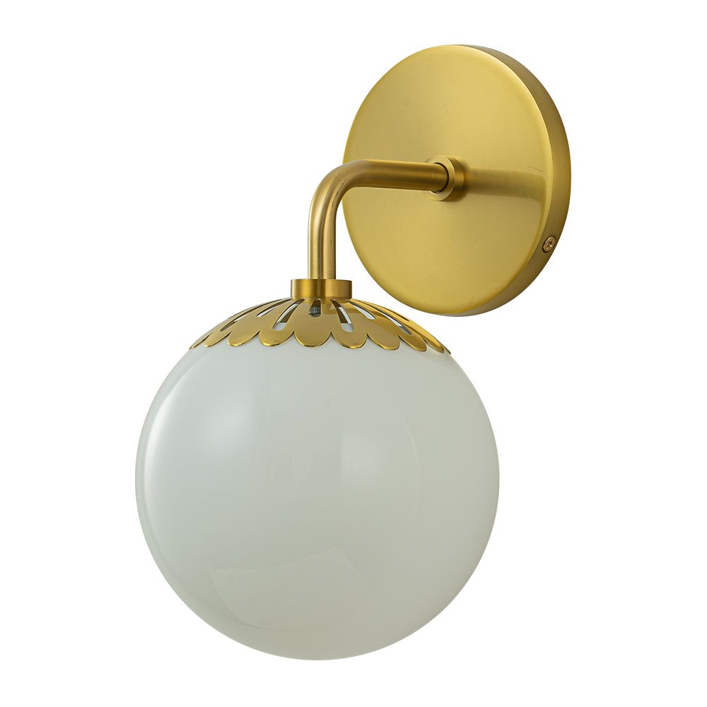 Freyza | Himinuli Daisy Opal Glass Opal Wall Sconce – Living Room Hallway