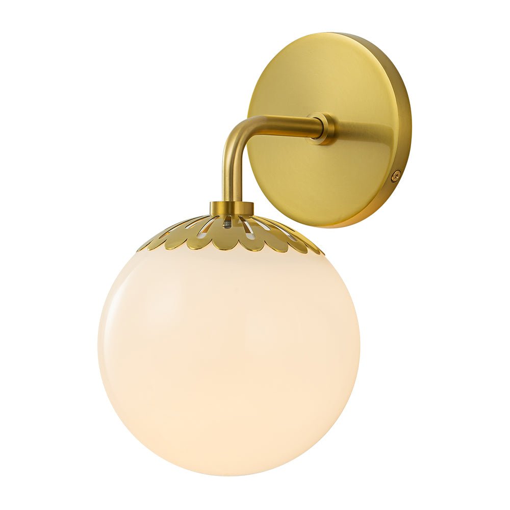 Freyza | Himinuli Daisy Opal Glass Opal Wall Sconce – Living Room Hallway