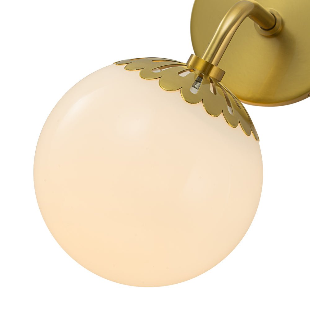 Freyza | Himinuli Daisy Opal Glass Opal Wall Sconce – Living Room Hallway