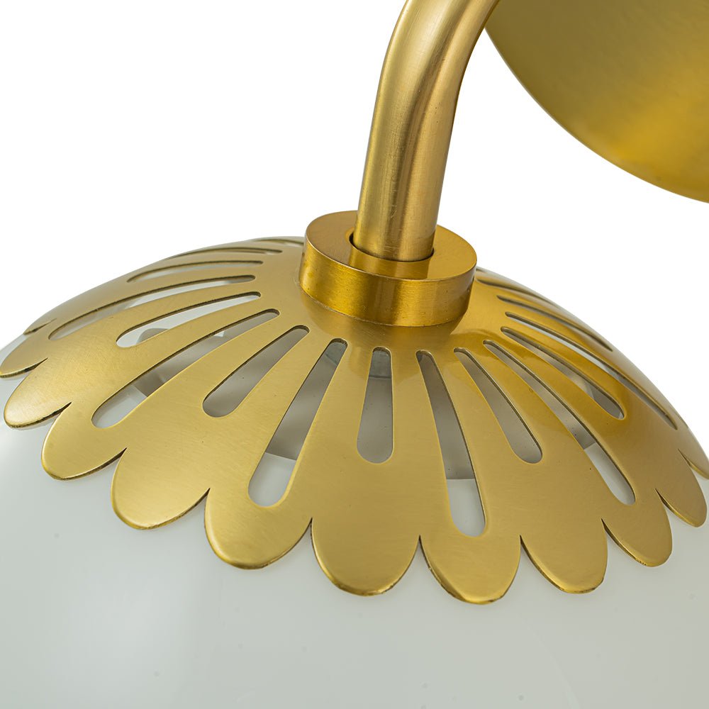 Freyza | Himinuli Daisy Opal Glass Opal Wall Sconce – Living Room Hallway