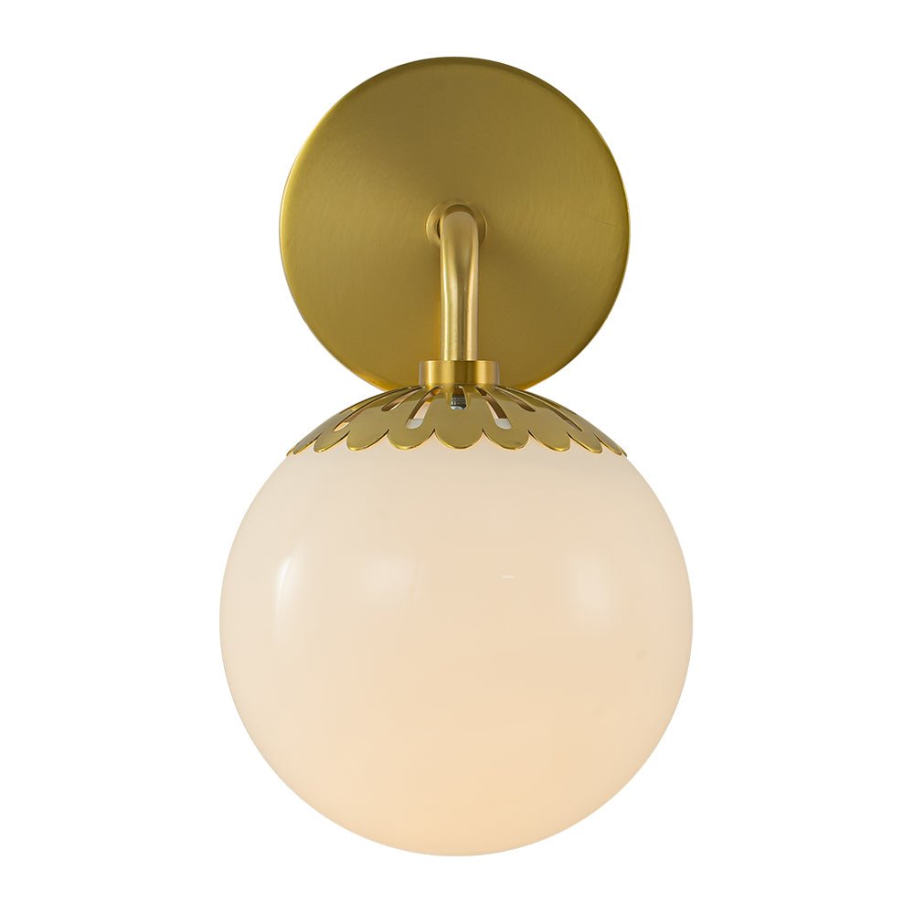 Freyza | Himinuli Daisy Opal Glass Opal Wall Sconce – Living Room Hallway