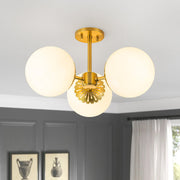 Freyza | Pustur Modern Opal Glass Opal Ceiling Light – Modern Bedroom Living Room
