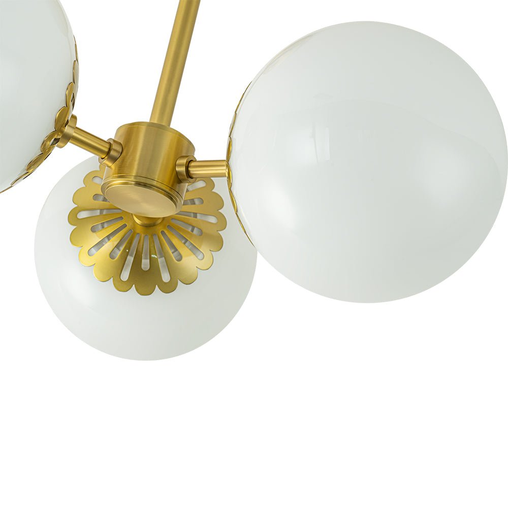 Freyza | Pustur Modern Opal Glass Opal Ceiling Light – Modern Bedroom Living Room