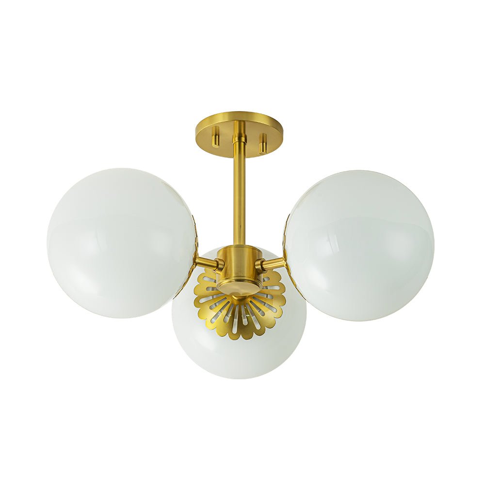 Freyza | Pustur Modern Opal Glass Opal Ceiling Light – Modern Bedroom Living Room