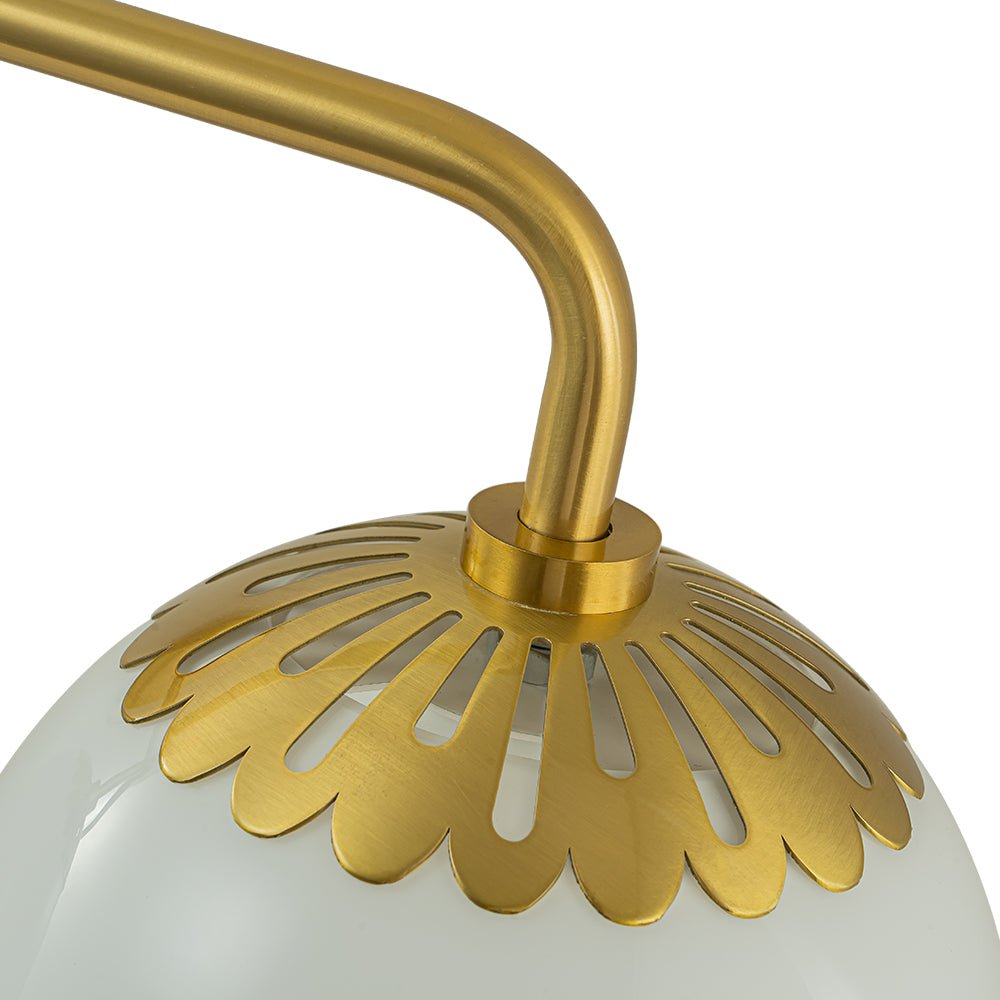 Freyza | Yrvun Applique murale moderne en verre opale – Salon et couloir modernes