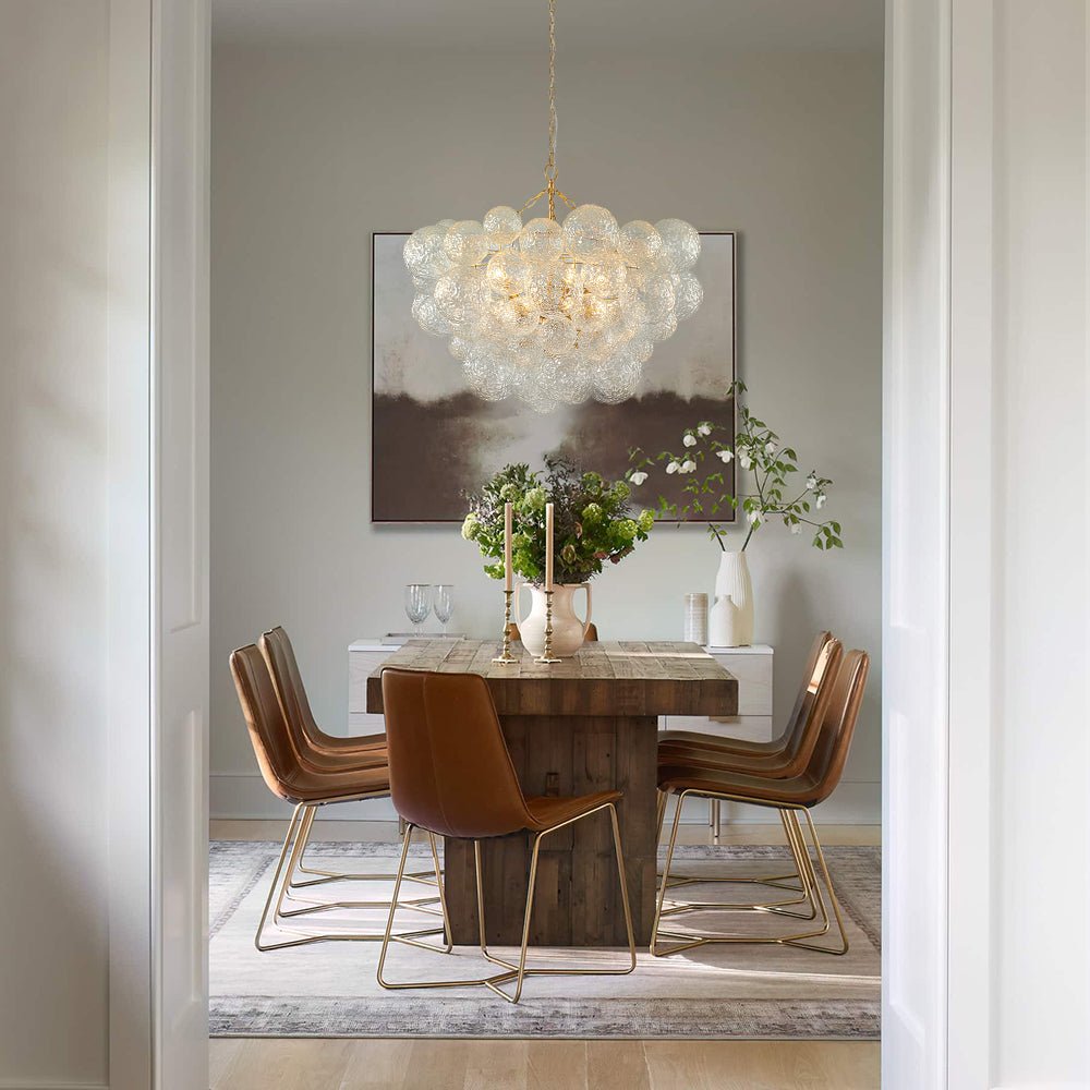 Freyza | Mjuka Luxe-Glas-Kronleuchter – Esszimmer Wohnzimmer