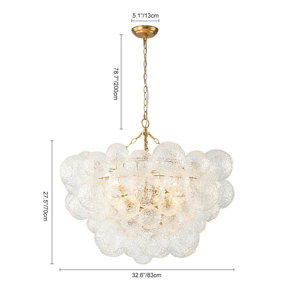 Freyza | Mjuka Luxe-Glas-Kronleuchter – Esszimmer Wohnzimmer