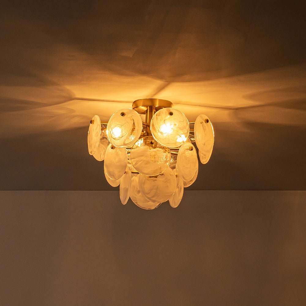 Freyza | Kospa Modern Opal Glass Opal Chandelier – Modern Dining Room Living Room