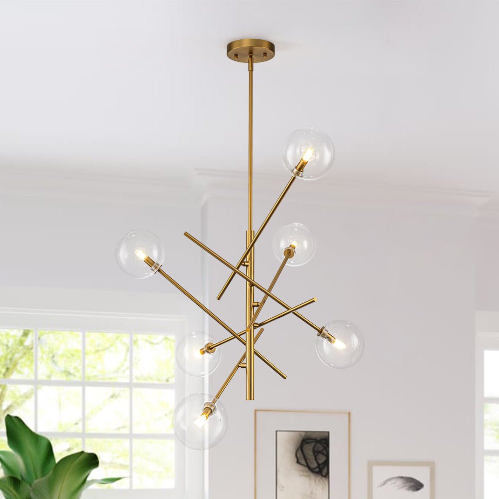 Freyza | Glitre Celestial Sputnik Glass Chandelier – Dining Room Living Room