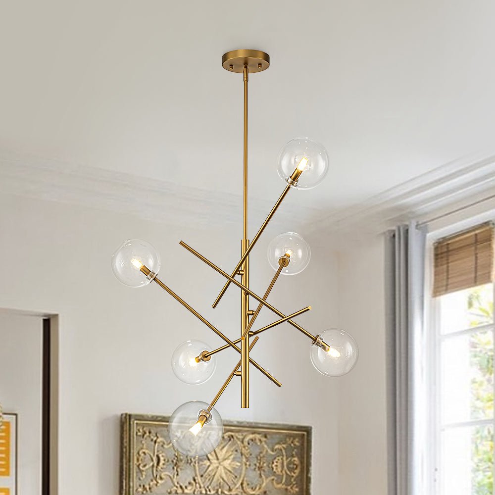 Freyza | Glitre Celestial Sputnik Glass Chandelier – Dining Room Living Room