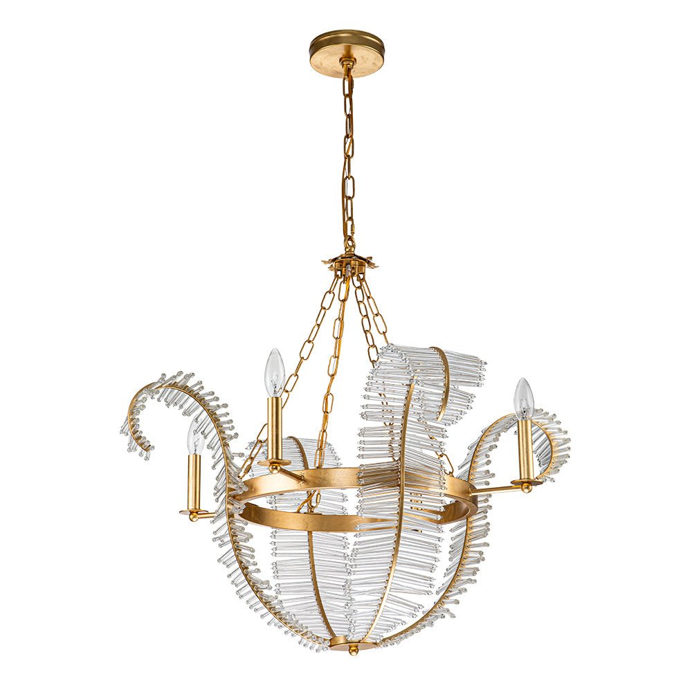 Freyza | Oravel Antique Floral Crystal Antique Chandelier – Dining Room Living Room