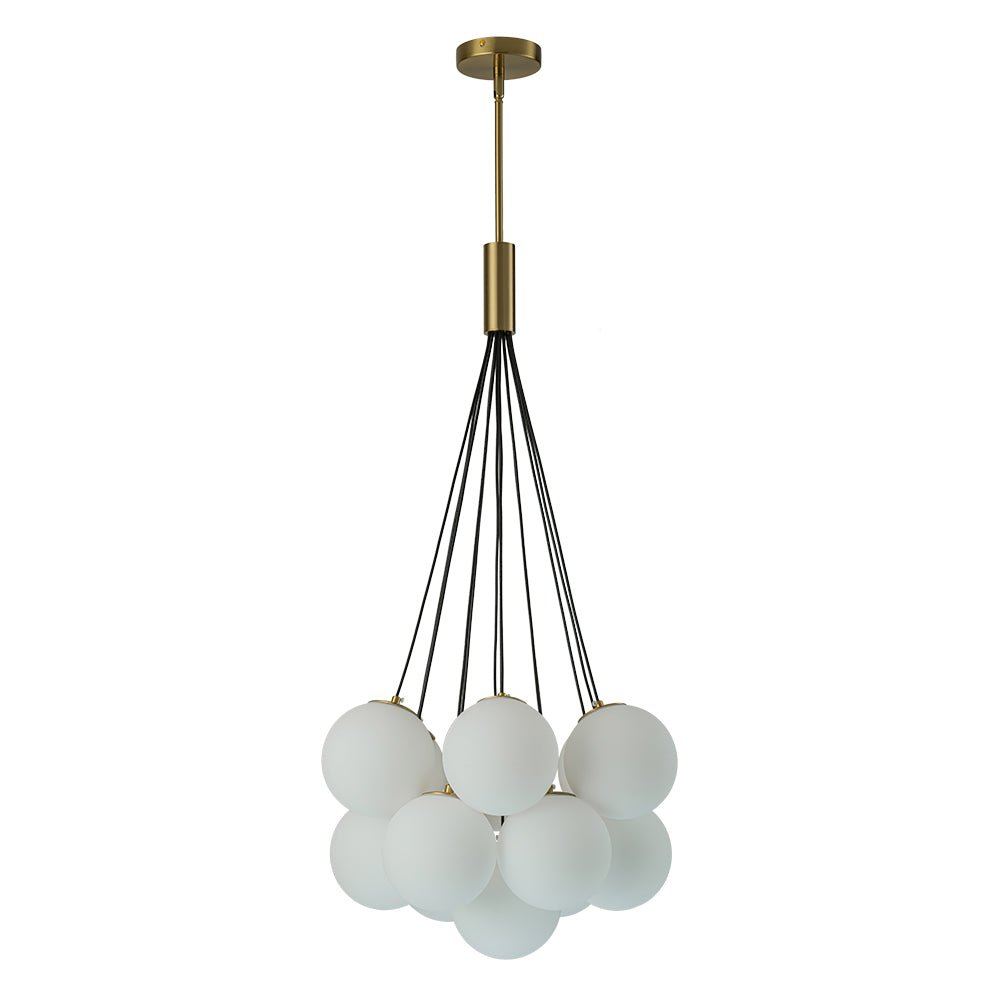 Freyza | Mjuka Cloud Style Glas-Opal-Kronleuchter – Esszimmer Wohnzimmer