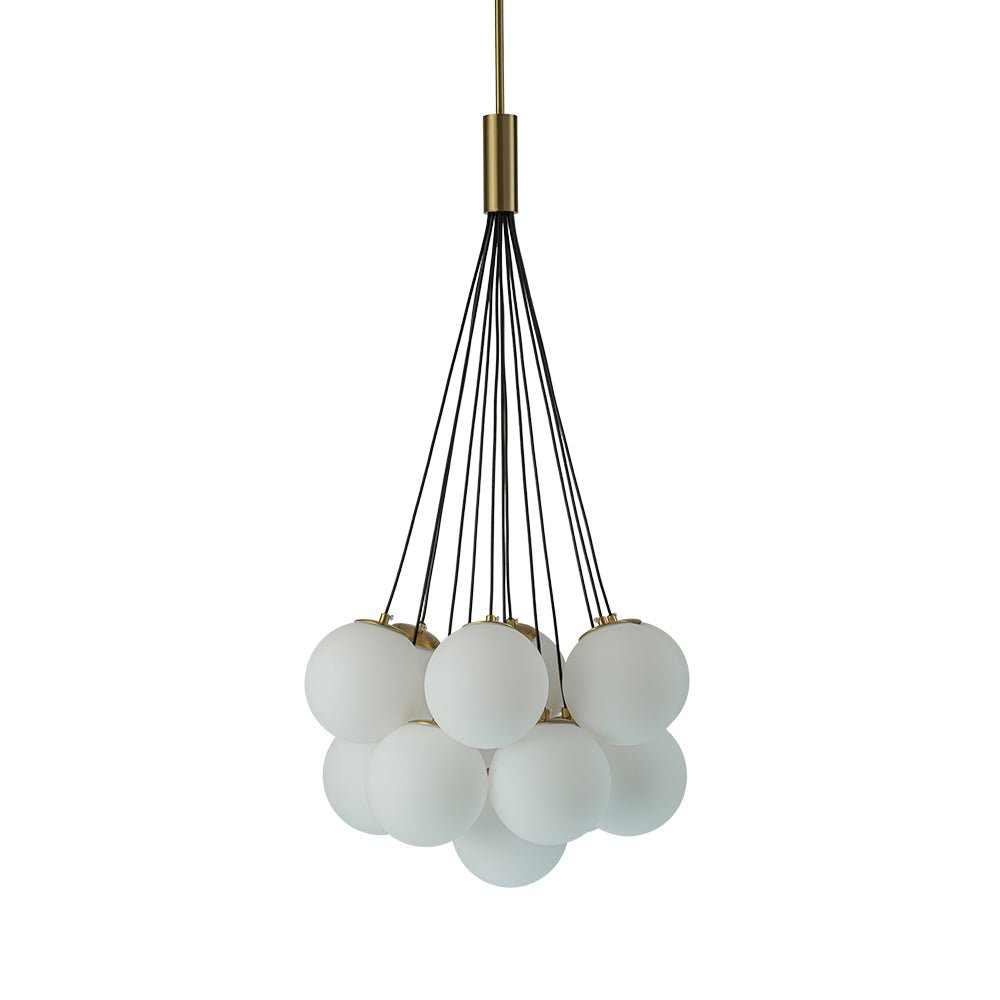 Freyza | Mjuka Cloud Style Glas-Opal-Kronleuchter – Esszimmer Wohnzimmer