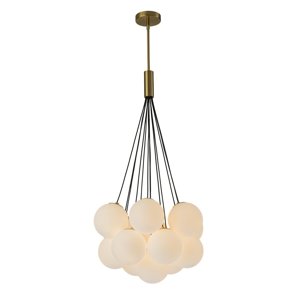 Freyza | Mjuka Cloud Style Glas-Opal-Kronleuchter – Esszimmer Wohnzimmer