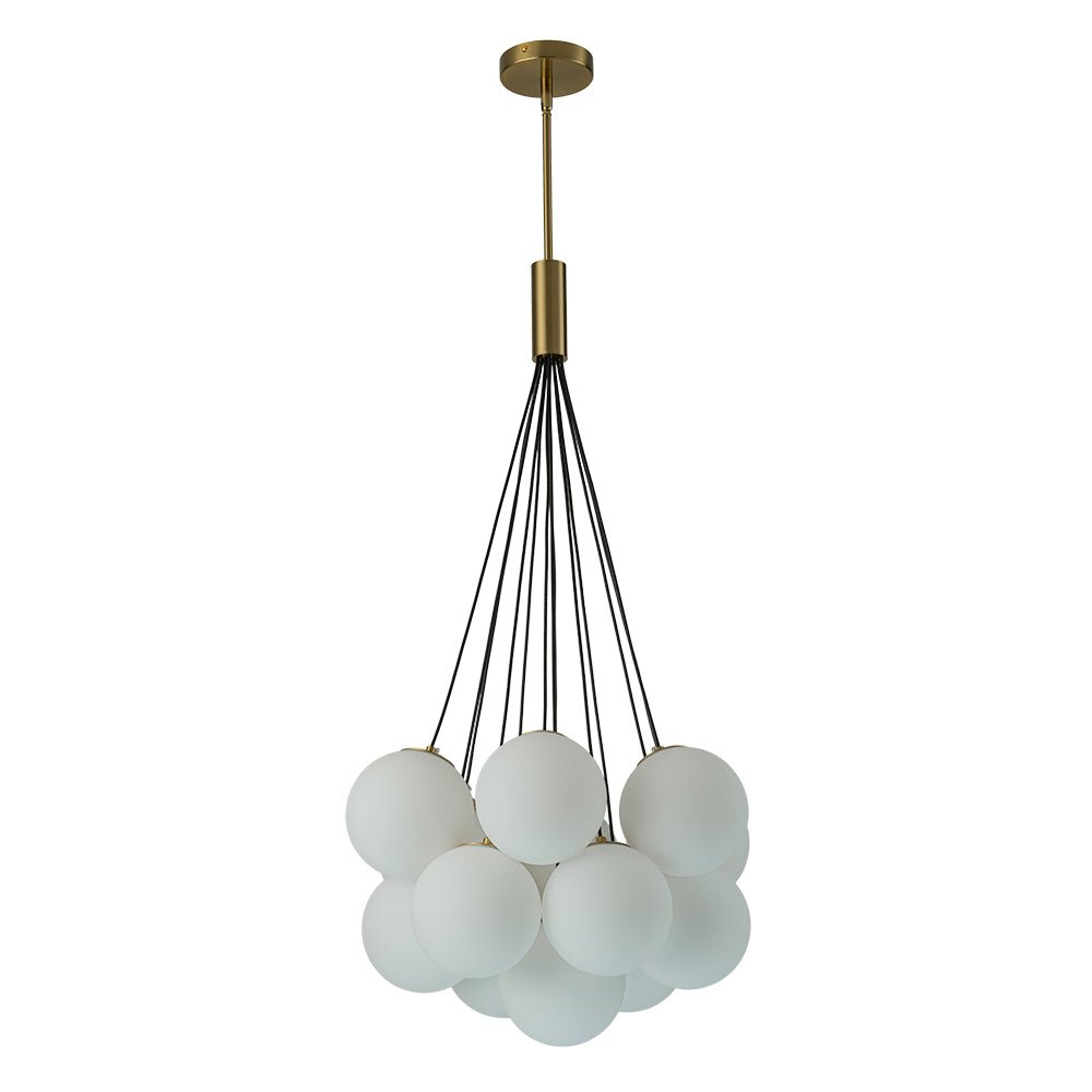 Freyza | Mjuka Cloud Style Glas-Opal-Kronleuchter – Esszimmer Wohnzimmer