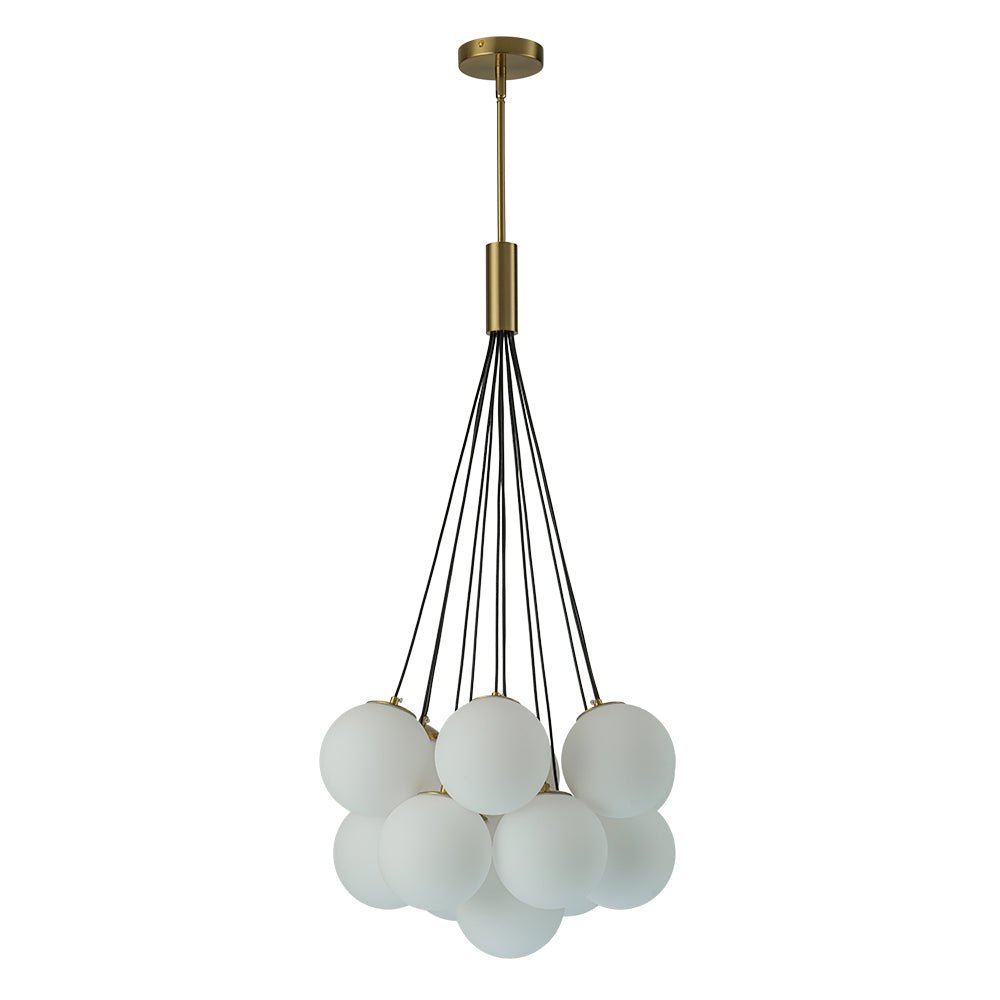 Freyza | Mjuka Cloud Style Glas-Opal-Kronleuchter – Esszimmer Wohnzimmer